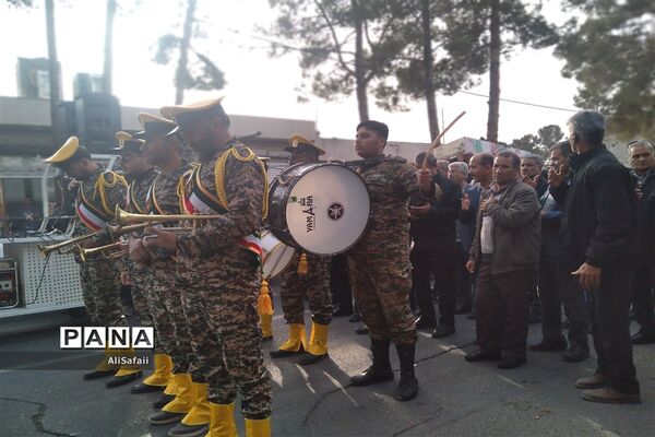 مراسم وداع با شهید گمنام و عزاداری ایام فاطمیه در خلیل‌آباد