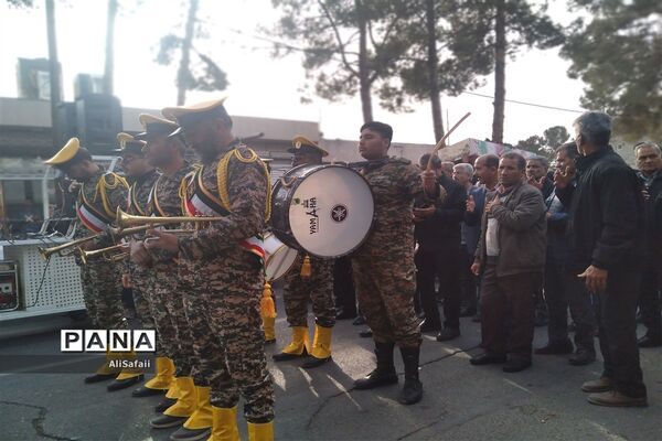 مراسم وداع با شهید گمنام و عزاداری ایام فاطمیه در خلیل‌آباد