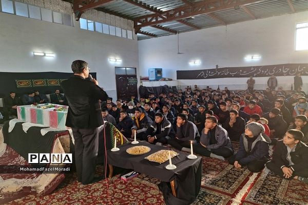 مراسم وداع با شهید گمنام و عزاداری ایام فاطمیه در خلیل‌آباد