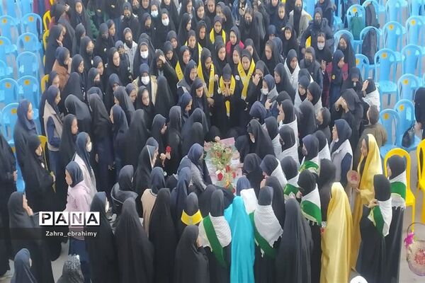 تشییع باشکوه پیکر مطهر شهید گمنام در مدارس شهرستان جهرم