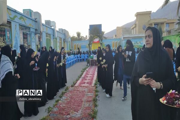 تشییع باشکوه پیکر مطهر شهید گمنام در مدارس شهرستان جهرم
