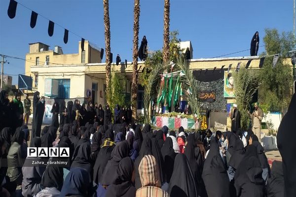 تشییع باشکوه پیکر مطهر شهید گمنام در مدارس شهرستان جهرم