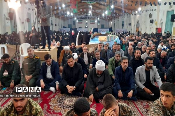تشییع پیکر شهدای گمنام در مازندران