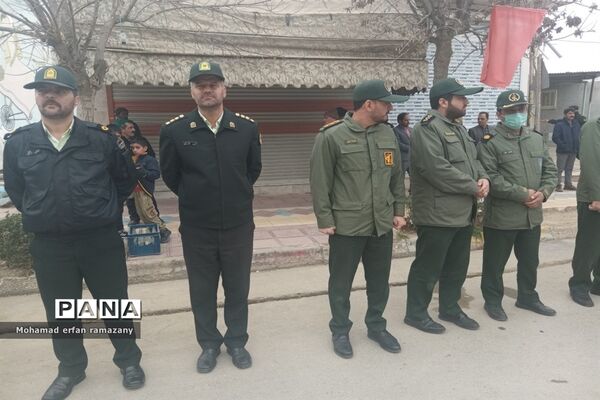 مراسم استقبال از شهدای گمنام در شهرستان راز و جرگلان