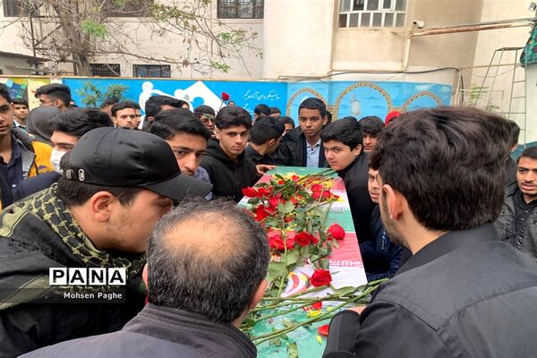 تشییع پیکر شهید تازه تفحص شده دفاع مقدس در گرگان