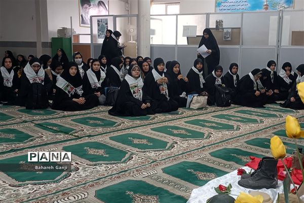 بدرقه دانش‌آموزان نیشابور برای سفر راهیان نور