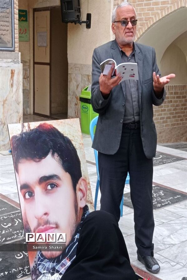 غبارروبی مزار شهید عباس دانشگر شهرستان جاجرم