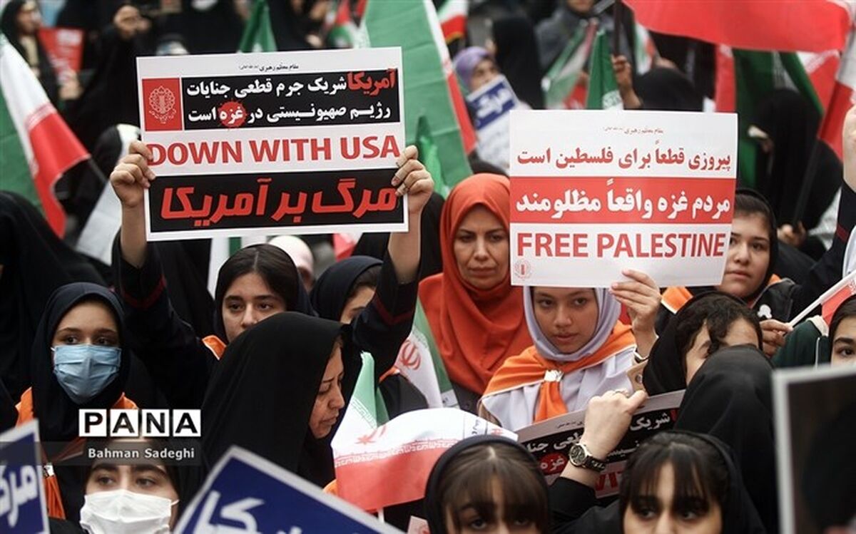 راهپیمایی مردمی در حمایت از مردم مظلوم فلسطین برگزار شد