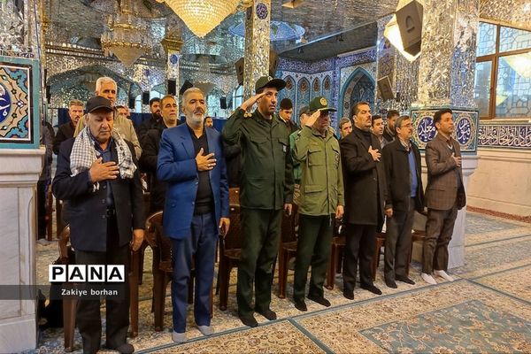 آیین اعزام کاروان فرهنگیان خراسان شمالی آقا به مناطق عملیاتی جنوب کشور