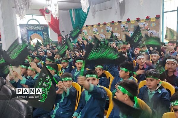 مراسم عزاداری شهادت حضرت زهرا(س) در دبستان میثاق یک باقرشهر