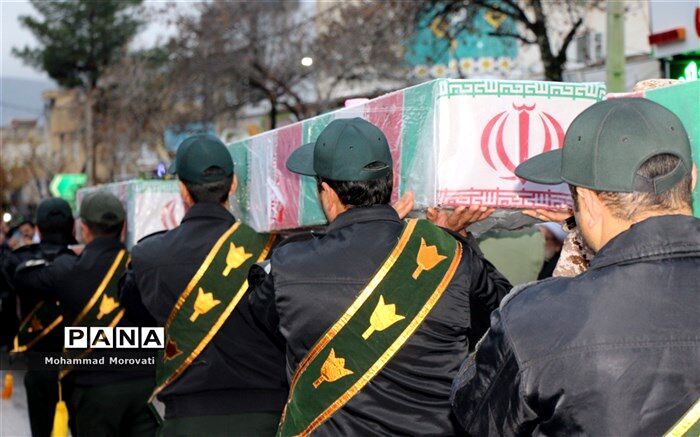 بدرقه شهدای گمنام در شهرستان سملقان/فیلم