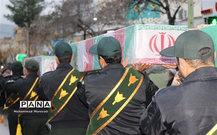 بدرقه شهدای گمنام در شهرستان سملقان/فیلم