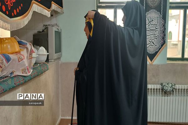 مراسم سوگواری شهادت حضرت فاطمه( س) توسط هیات دانش‌آموزی انصارالمهدی در شهرستان فیروزکوه