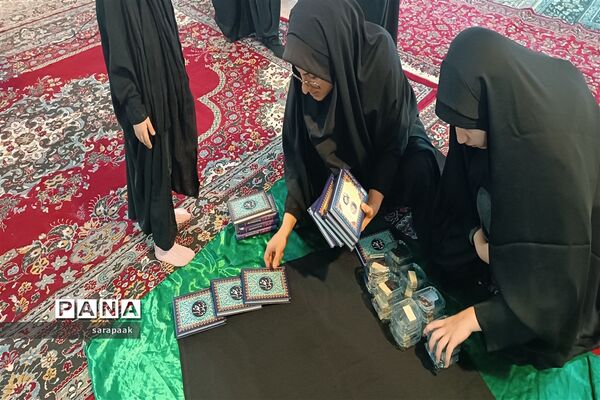 مراسم سوگواری شهادت حضرت فاطمه( س) توسط هیات دانش‌آموزی انصارالمهدی در شهرستان فیروزکوه