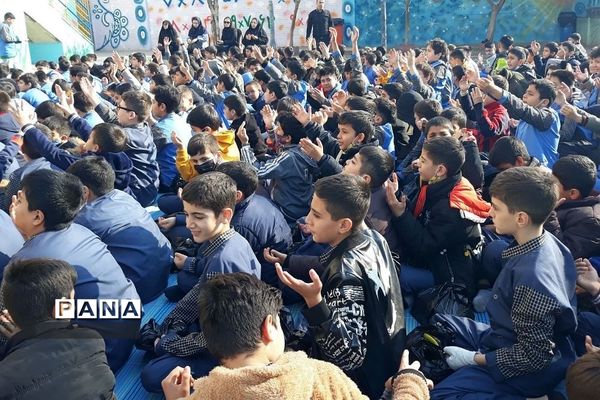 مراسم پرشور عزاداری شهادت حضرت فاطمه(س) در مدارس ناحیه یک شهرری