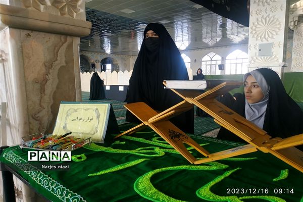 برگزاری همایش دختران فاطمی در آرامگاه سید حمزه (ع) شهرستان کاشمر