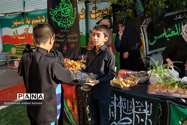 مراسم‌ عزاداری حضرت فاطمه (س) در دبستان ابوالفضل ناحیه ۱