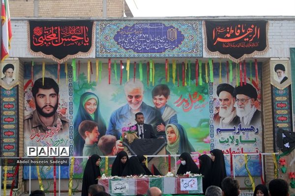 وداع با شهید گمنام  و زیارت عاشورا در دبیرستان متوسطه اول سمیه بوشهر