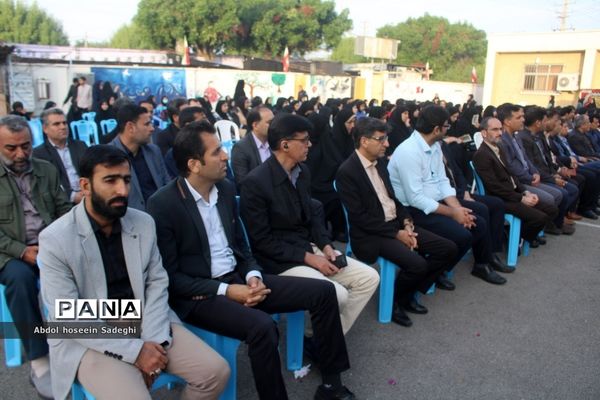 وداع با شهید گمنام  و زیارت عاشورا در دبیرستان متوسطه اول سمیه بوشهر