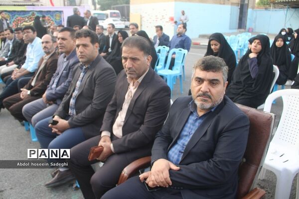 وداع با شهید گمنام  و زیارت عاشورا در دبیرستان متوسطه اول سمیه بوشهر