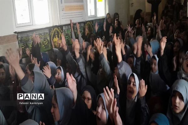 برگزاری عزاداری دبستان دخترانه احدیان ناحیه ۶ مشهد