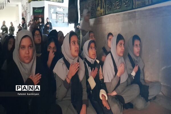 برگزاری عزاداری دبستان دخترانه احدیان ناحیه ۶ مشهد