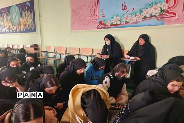 مراسم شهادت مادر دو عالم با رنگ و بوی پرچم قمر بنی هاشم(ع)