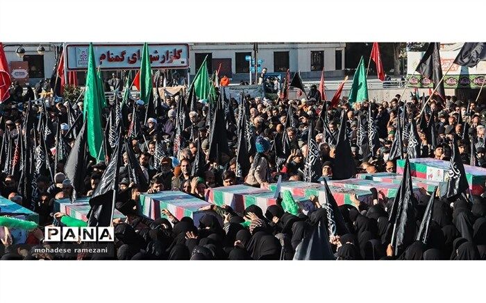 استقبال پر‌شور مردم فاطمی از شهدای گمنام در مشهد