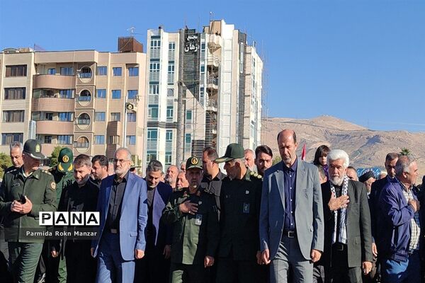 مراسم تشییع پیکرمطهر شهدای گمنام درشیراز