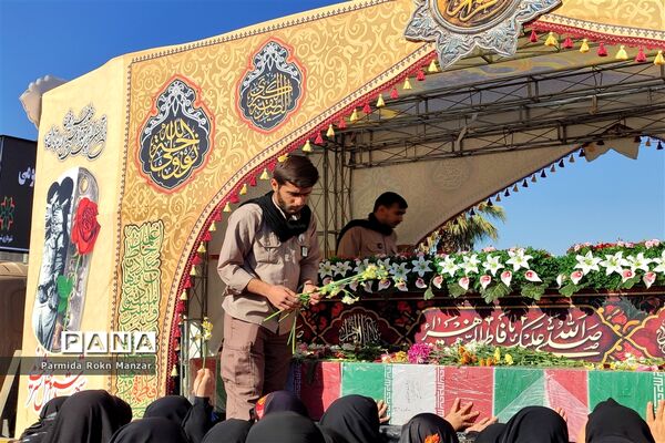 مراسم تشییع پیکرمطهر شهدای گمنام درشیراز