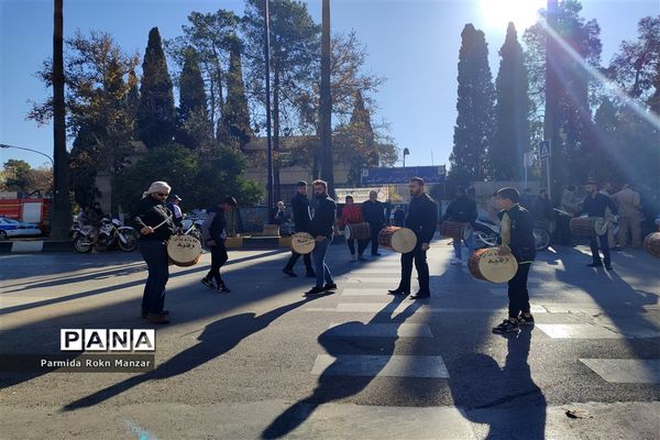 مراسم تشییع پیکرمطهر شهدای گمنام درشیراز