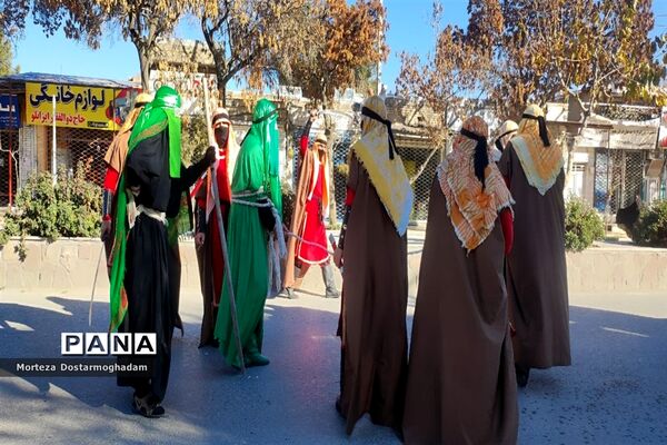 مراسم تشییع و خاکسپاری شهید گمنام در مصلی امام خامنه‌ای (ره) شهرستان شیروان