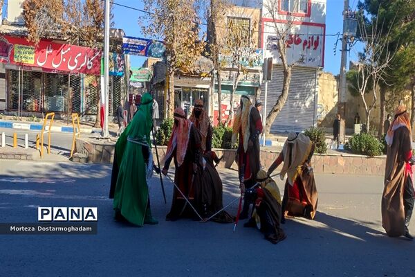 مراسم تشییع و خاکسپاری شهید گمنام در مصلی امام خامنه‌ای (ره) شهرستان شیروان