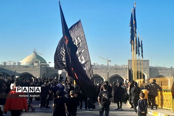 استقبال پرشور عاشقان فاطمی از کاروان شهدای گمنام