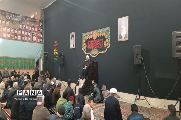 مراسم روضه و سینه‌زنی به‌مناسبت شهادت حضرت فاطمه (س) در خلیل‌آباد