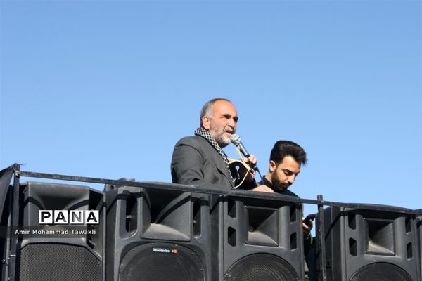 وداع باشکوه مردم بافق با شهید گمنام