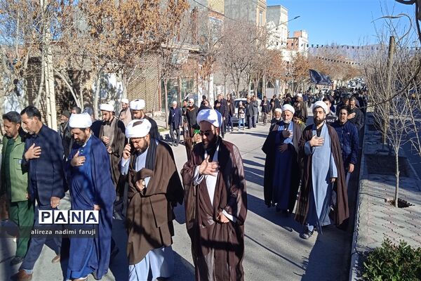 مراسم دسته‌روی و سوگواری ایام فاطمیه شهرستان فاروج