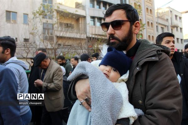 آیین تشییع پیکر مطهر ۱۱۰شهید والامقام گمنام دفاع مقدس در شهر تهران