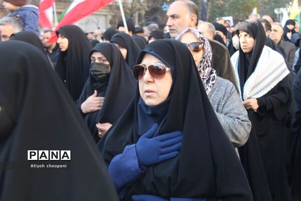 آیین تشییع پیکر مطهر ۱۱۰شهید والامقام گمنام دفاع مقدس در شهر تهران