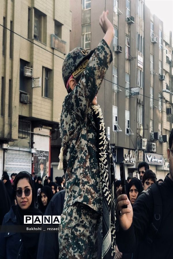 مراسم تشییع شهدای گمنام همزمان با سالروز  شهادت حضرت زهرا (س) در اهواز