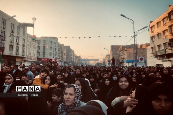 مراسم تشییع شهدای گمنام همزمان با سالروز  شهادت حضرت زهرا (س) در اهواز