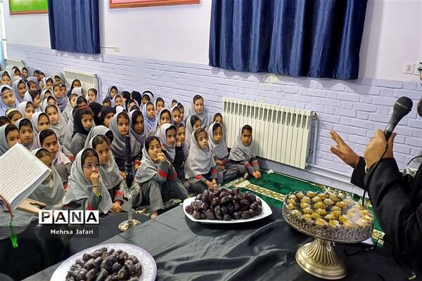 مراسم سوگواری شهادت حضرت فاطمه (س)در دبستان دخترانه فضیلت شهرستان کاشمر