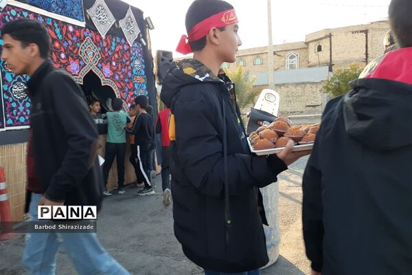 برپایی موکب نوجوانان مسجد سیدالشهدا شیراز