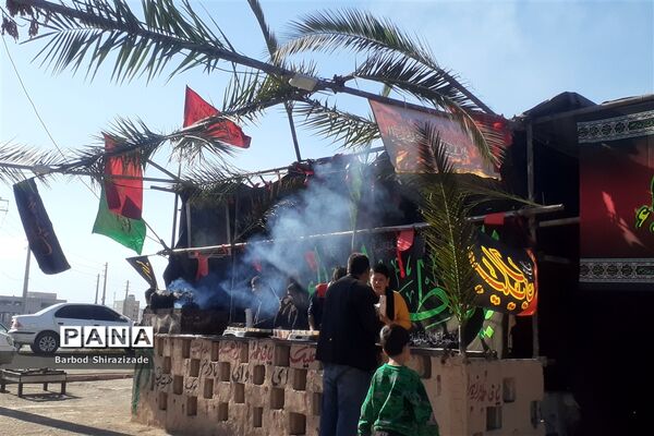 برپایی موکب نوجوانان مسجد سیدالشهدا شیراز