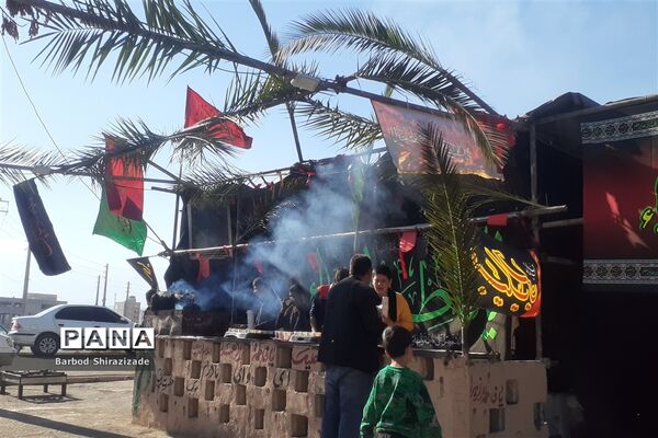 برپایی موکب نوجوانان مسجد سیدالشهدا شیراز
