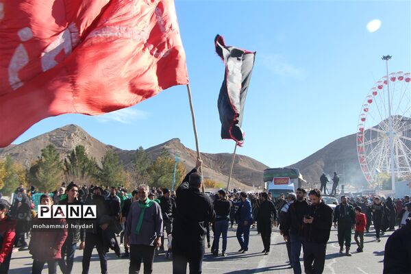 تشییع و خاکسپاری پیکر شهید گمنام در پارک کوهستان یزد
