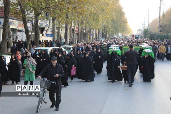تشییع پیکر شهدای خوشنام در آمل