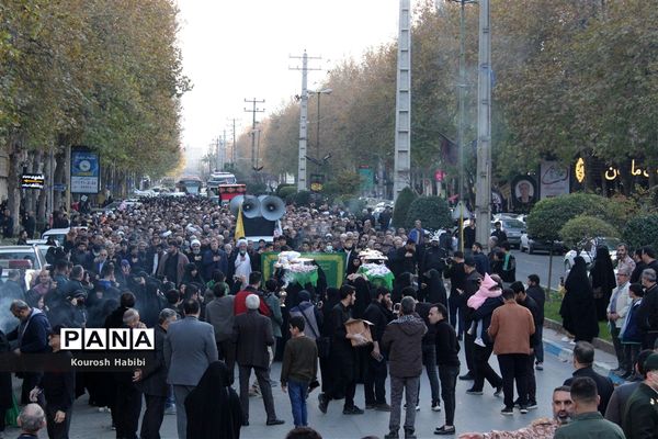 تشییع پیکر شهدای خوشنام در آمل