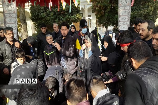 تشییع شهید گمنام در صدا و سیمای مرکز اصفهان