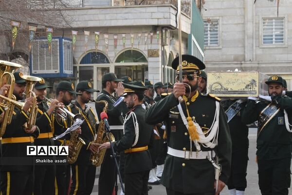 تشییع شهید گمنام در دانشگاه فرهنگیان کرمانشاه